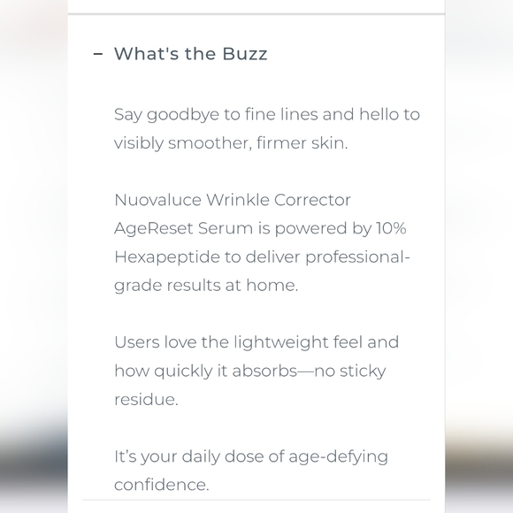 NUOVALUCE BEAUTY Wrinkle Corrector Age Reset Serum - Picture 4 of 5